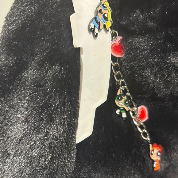 Powerpuff Girls Black Heart-Shaped Kids Bag w/optional hood - Picture 6 of 7